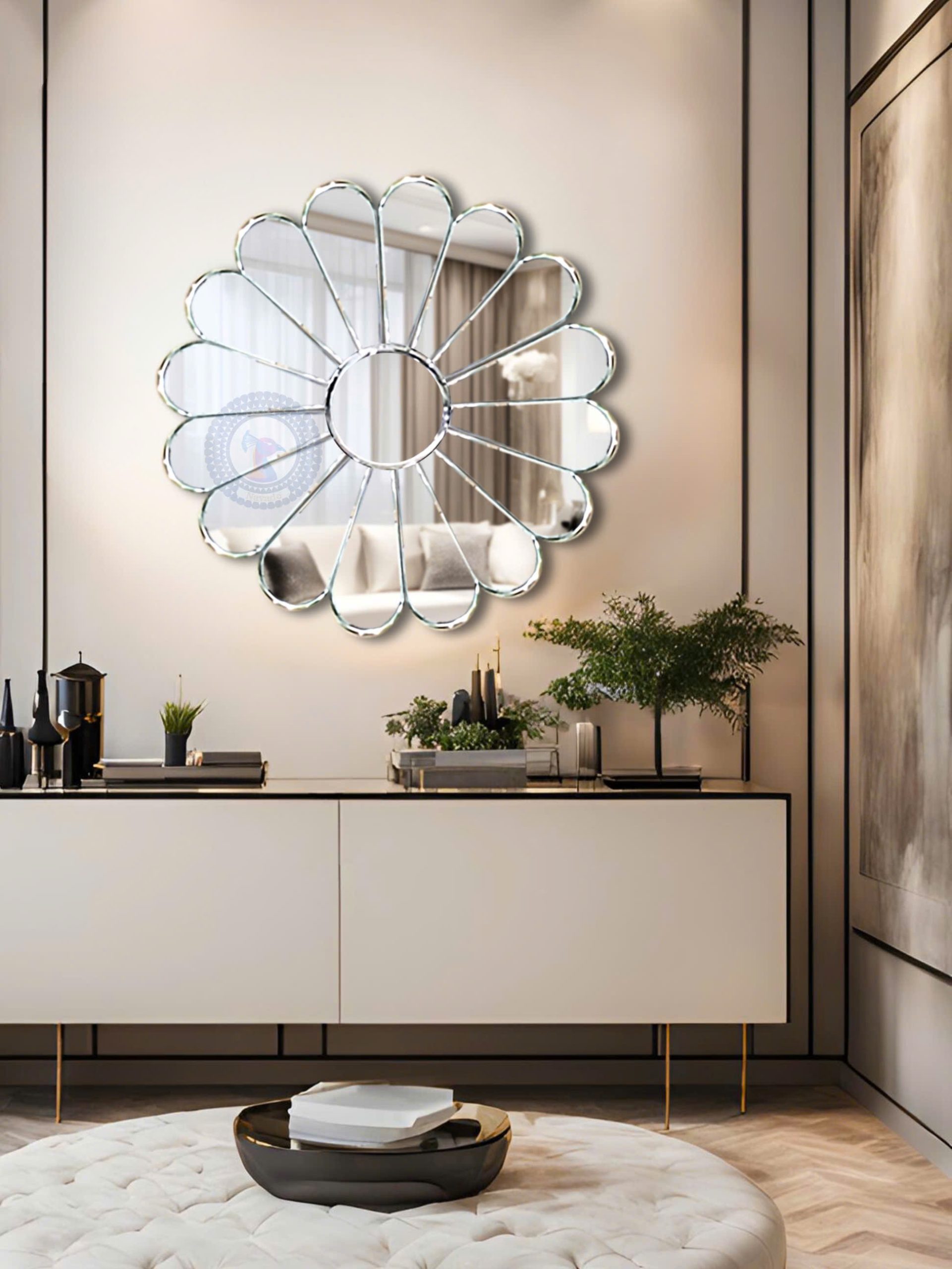 Luxury Modern Wall Art Mirror TANA NAV 2046-NT